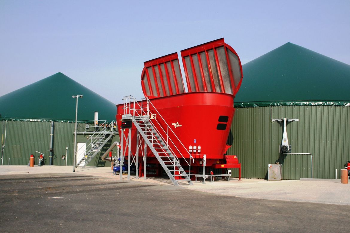 mezclador estacionario para biogás
